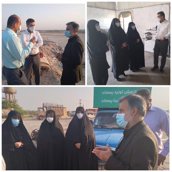 بازدید رییس و جمعی از اعضای شورا از سایت دفن زباله شهر بوشهر