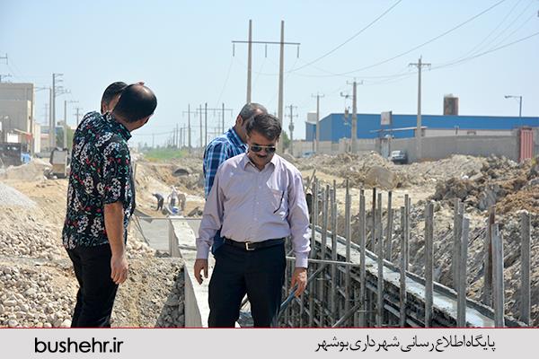 بازدید میدانی شهردار بندر بوشهر از پروژه های عمرانی