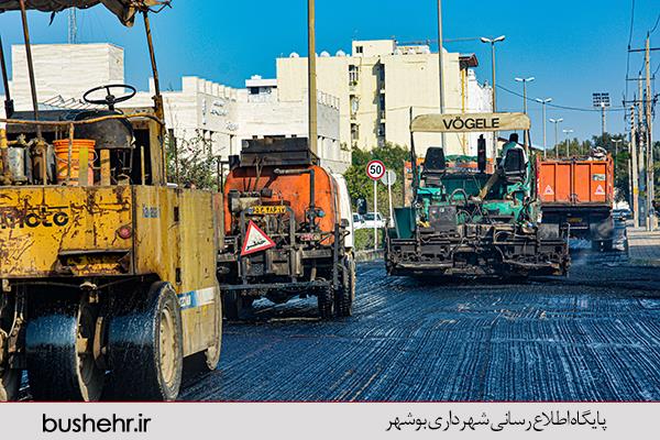 گزارش تصویری از آسفالت خیابان ورزش