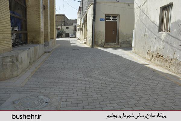 ادامه عملیات سنگفرش محلات شنبدی و بهبهانی